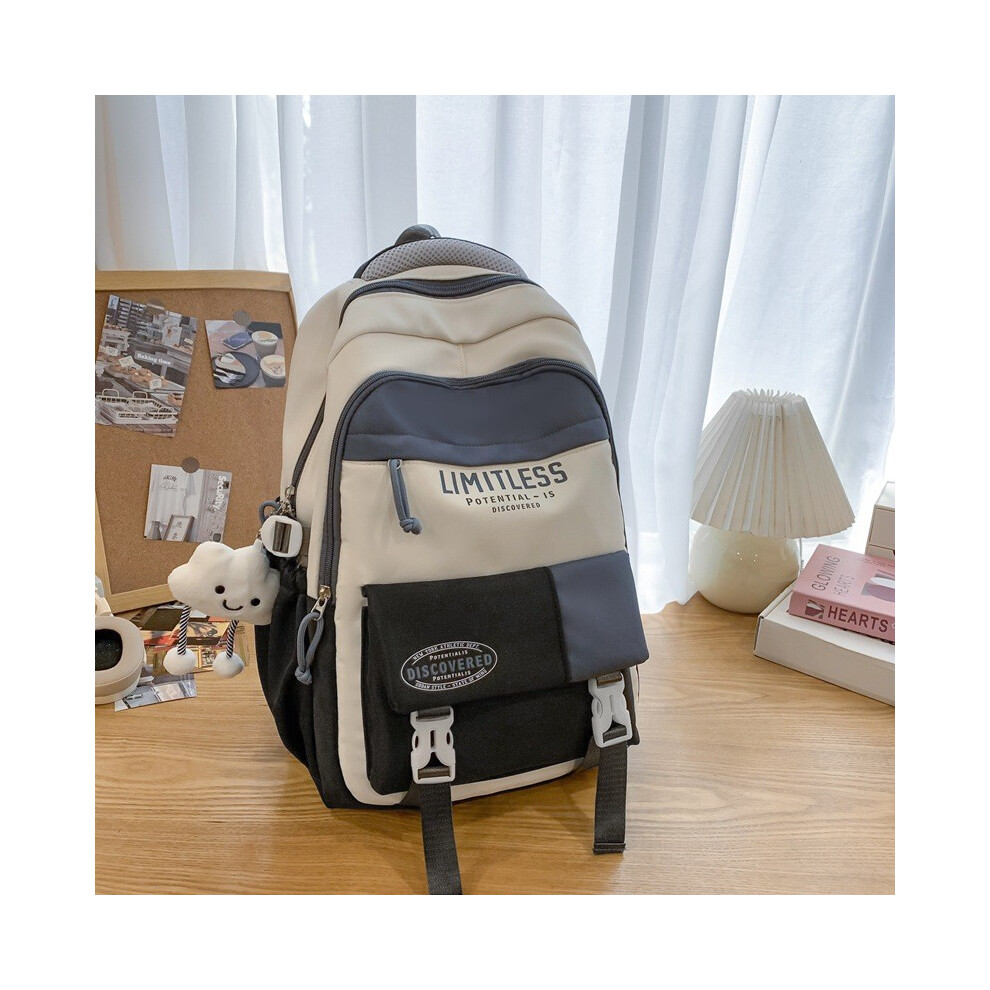 (Black) Limitless Minimalist Letter Backpack With Spacious Compartments Use Casual For-image-OPC-PJ6S5HW-NEW