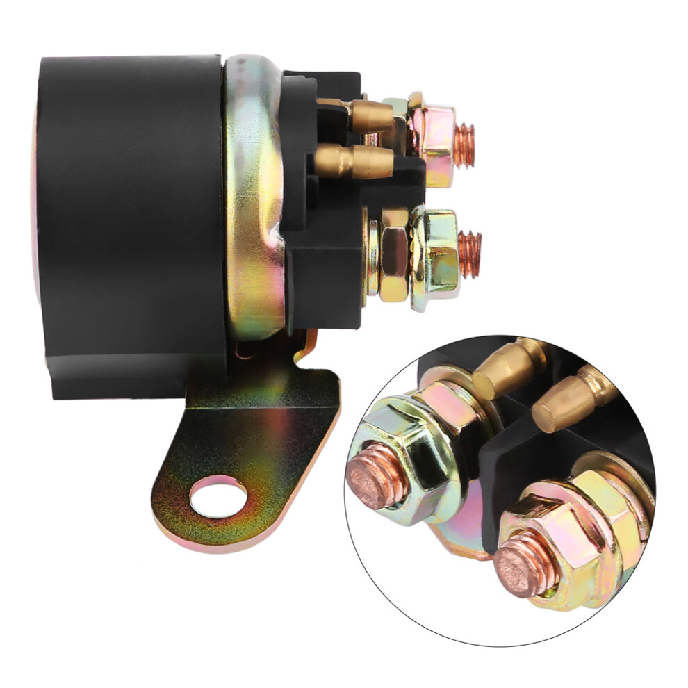 Motorcycle Starter Solenoid Relay For Suzuki En125 1988-2001, 7.5X3.5x5cm Black 4661330004074