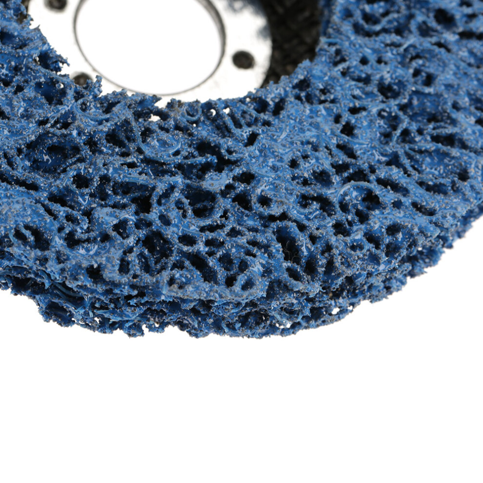 2Pcs 115Mm Blue Poly Strip Wheel Disc For Rust Removal & Polishing 9391330004617