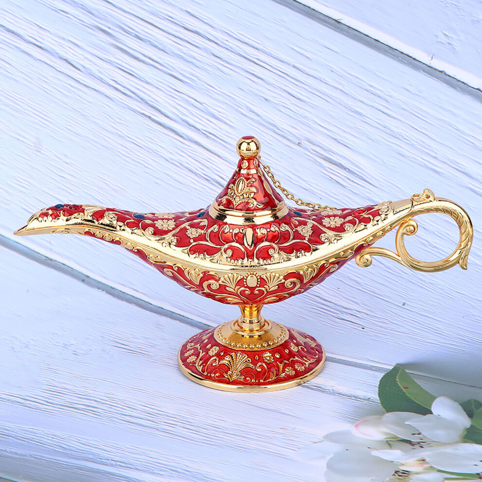 Retro Conjuring Genie Metal Teapot Oil Lamp Fairy Tale Theme 1.4L-image-OPC-PJ6S7CS-NEW