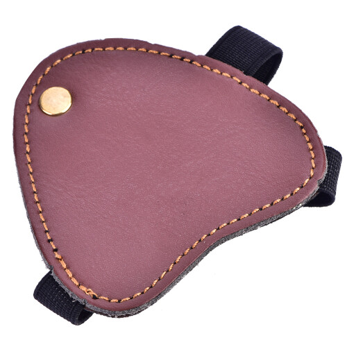 Left Hand PU Archery Guard Brown for Hunting and Shooting Protection 2