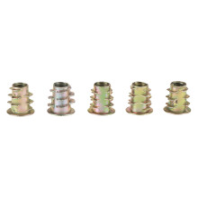 50Pcs M5 10mm Zinc Alloy Threaded Hex Drive Nuts for Furniture and Woodwork