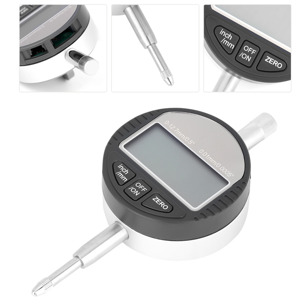 Digital Probe Indicator Gauge 0Â12.7Mm/0.5'' Test With Large Screen & Switch 6931330008050