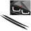 Pair Headlight Eyebrow Eyelids Cover for Golf 7 GTI 2013-2018 Black 4