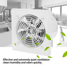 190mm.40W White Wall Exhaust Fan for Bathroom & Kitchen Ventilation