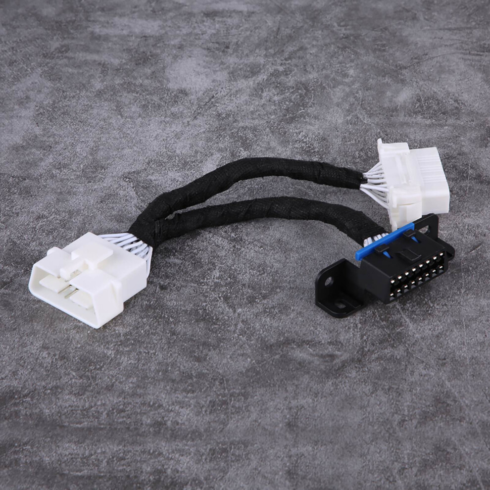 Obd2 16Pin Male To Dual Female Splitter Cable Extension, 30Cm Black 5001330011204