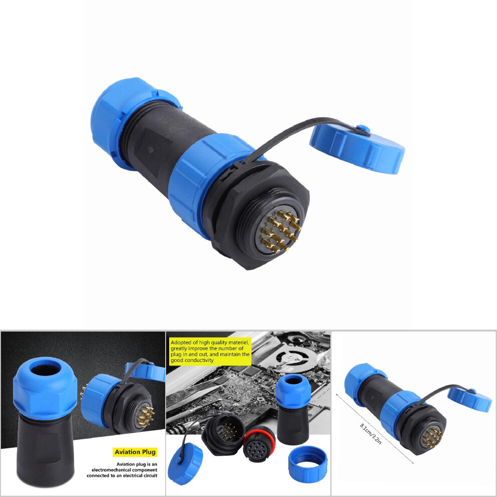 Ip68 Waterproof Sp21 9Pin Aviation Plug Socket Connector 12Pin 4141330011888