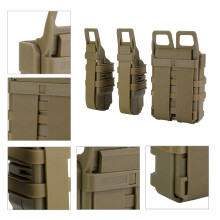 Tactic Molle Holster Magazine Pouch Set for Military Hunting Sand