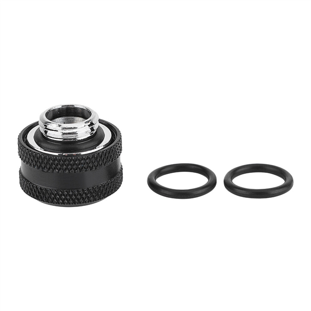 4 Pack 14Mm Od Black Compression Fittings For Rigid Acrylic Tube 8481330012086
