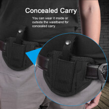 Outdoor Tactics Waterproof Nylon Concealed Carry Holster Black 16.5cm