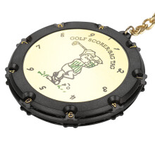 18-Hole Easy-Adjust Golf Score Counter with Clip Keychain - UK
