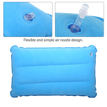 Sky Blue Outdoor Inflatable Pillow for Camping, Hiking, Travel 43x25.5cm