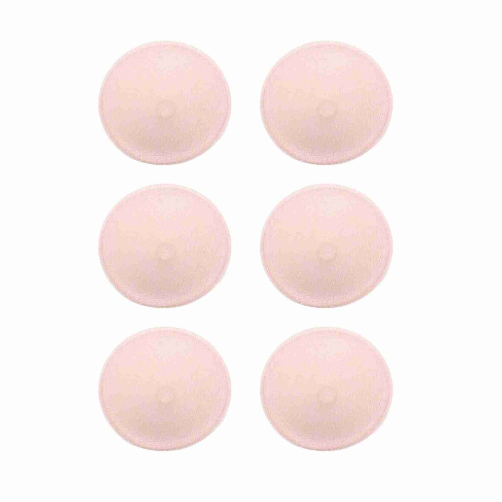 Reusable Breastfeeding Pads 6pcs - Soft Cotton 3D Curve Leak-Proof