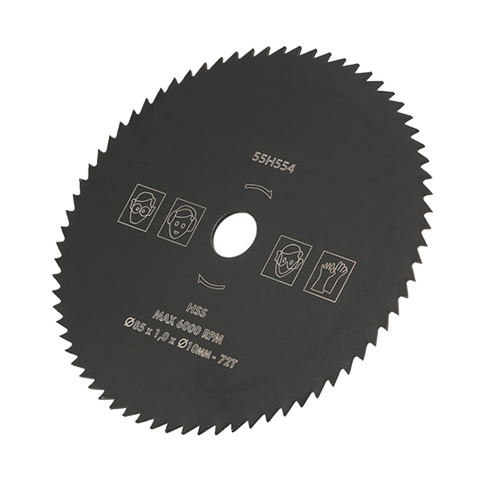 High Quality 85Mm*10Mm 72T Hss Blade - Cut Wood Metal & More 7891330014163