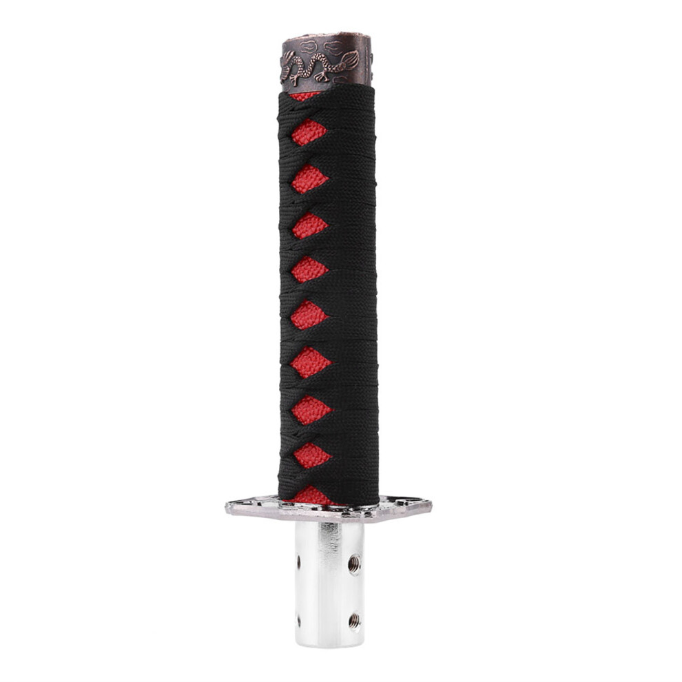 Japanese Sword Car Gear Shift Knob With 4 Adapters 20Cm Black/Red 5041330015826
