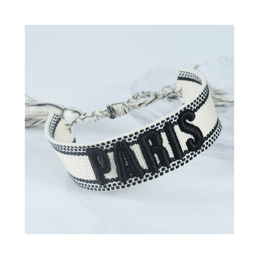 (Style J) Paris Sports Meeting Couple Webbing Bracelet Multicolour Pattern Embroidery-image-OPC-PJ6SBF6-NEW