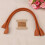 2Pcs Elegant Genuine Leather Bag Straps for DIY Projects - Brown 5