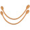 2Pcs Leather Bag Handles for Custom DIY Hand Accessories Thread Brownish Yellow 10