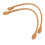 2Pcs Leather Bag Handles for Custom DIY Hand Accessories Thread Brownish Yellow 8