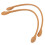 2Pcs Leather Bag Handles for Custom DIY Hand Accessories Thread Brownish Yellow 14