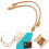 2Pcs Leather Bag Handles for Custom DIY Hand Accessories Thread Brownish Yellow 5