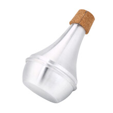 Aluminum Alloy & Cork Trumpet Mute for Quiet Practice and Performance