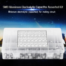24 Values Assorted SMD Electrolytic Capacitors Kit 400pcs 1uF to 1000uF