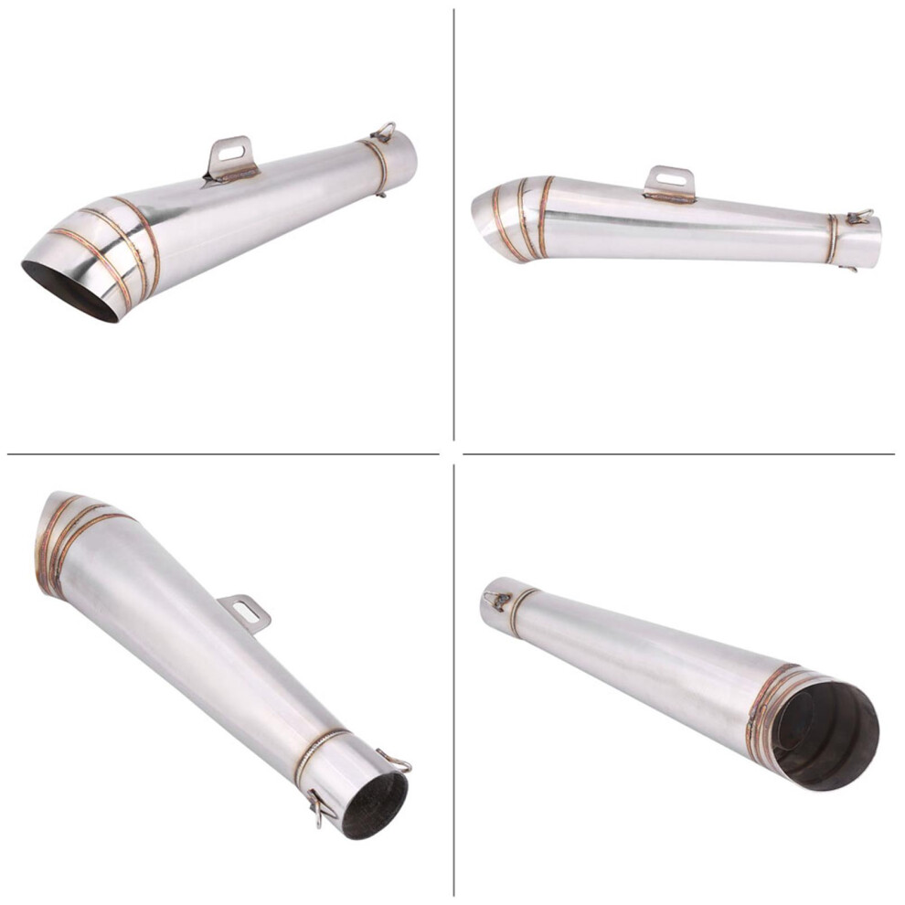 Universal Muffler Exhaust Tailpipe Tip For Motorcycle Stainless Steel 9351330021939