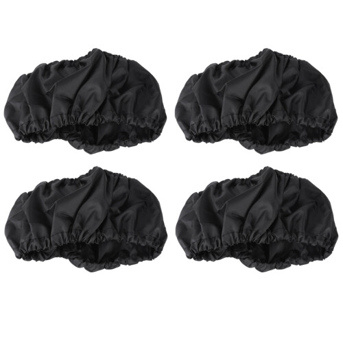 4Pcs Baby Stroller Wheel Dustproof Covers Black for 12-25cm Large/Small 1