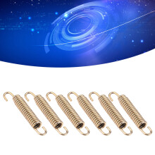 6pcs Stainless Steel Exhaust Spring Hooks for Motorcycle Scooter ATV Gold, 65mm