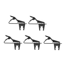 5 Pack Wired Microphone Lapel Clips 5mm Metal Tie Clip for Speech&Performance