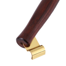 Versatile Wooden Dip Pen Holder with Removable Metal Flange for Nibs