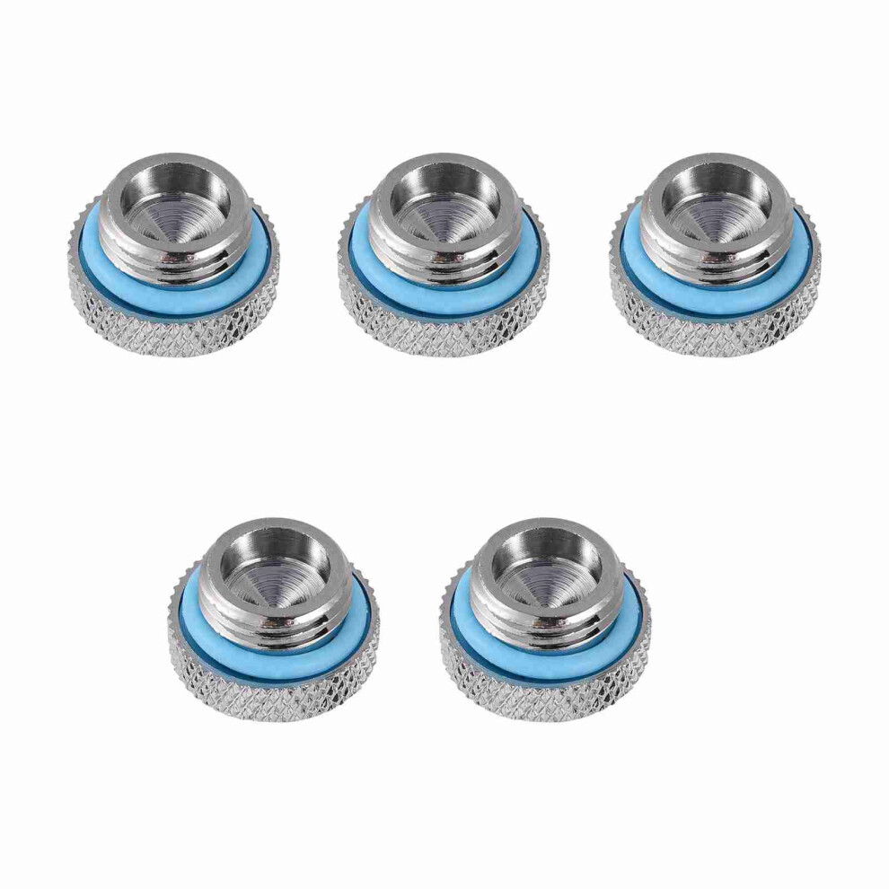 Elegant Chrome Brass G1/4 Thread Plug For Pc Water Systems 5 Pieces 9451330025620