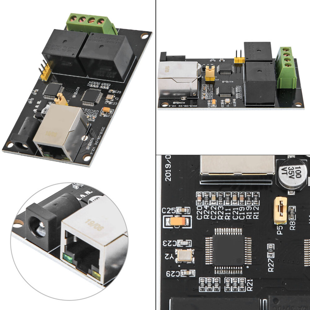 2-Way Ethernet Relay Board 10A Tcp/Ip Remote Switch Module, 7.7*4.75Cm 4361330026044