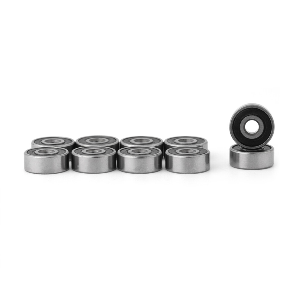 Ball Bearings 3X10x4mm 10Pcs Double Rubber Sealed Steel Miniatures 9361330026100