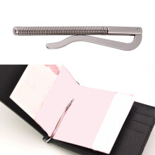 Electroplating Steel Money Clips for Leather Wallets - 5 Pcs Set