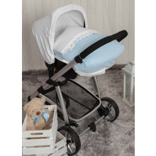 Babyline Pom Poms ? Baby Pram Sac blue