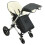 Natural Sheep Wool Footmuff Cosytoe fits Bugaboo Pushchairs Prams (Black) 3