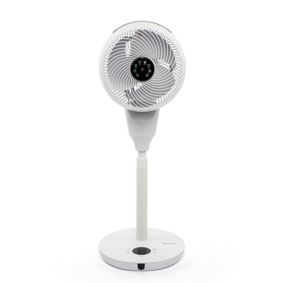 Meaco Meacofan 1056P Pedestal Air Circulator - Powerful, Energy Efficient, Quiet Cooling Pedestal Fan For Bedroom, Home And Office, Oscillating,