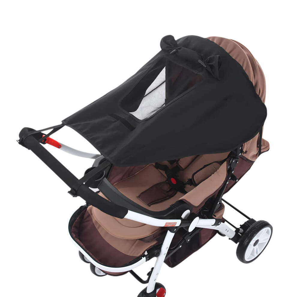 Baby Stroller Sun Shade Canopy With Viewing Window Universal Baby Pushchair Cover Waterproof Buggy Sunshade Pram Parasol Uv Protection Awning Sun Jinguosicheng