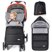 Ivywind Footmuff for Pushchair Universal,Waterproof Pram Footmuff for Baby w/Adjustable Hood,Winter Cosy Toes for Pram w/Zip,Easy Access,Washable and