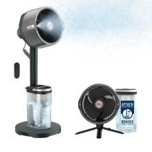 Shark FlexBreeze Pro Mist Cordless Indoor & Outdoor Fan with Outdoor Misting System, 20m Cooling Reach, 24hr Runtime, Pedestal & Table Fan, 5 Speeds,