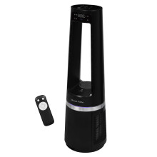 Russell Hobbs Quiet Bladeless Tower Fan & Heater with Remote Control, Touch Control, 85cm Tall, 12 Speed Settings, 12 Hour Adjustable Timer,