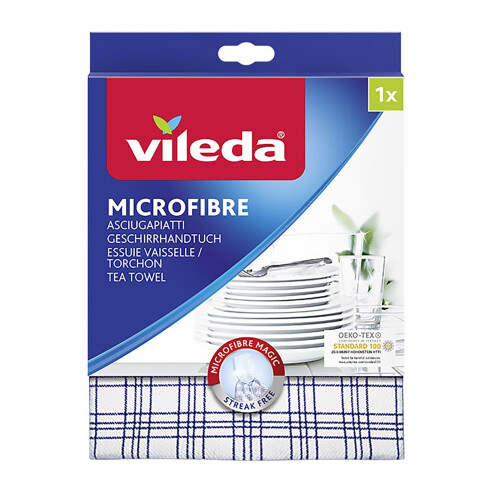 Vileda Vileda Microfibre Dishcloth with 2-in-1 Function (Assorted Colour)