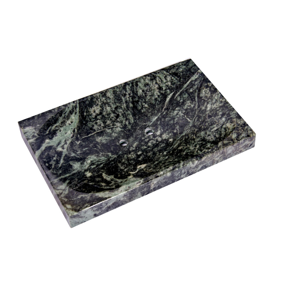 CraftsOfEgypt Green Marble Soap Dish - Polished and Shiny Marble Dish Holder ? Beautifully Crafted Bathroom Accessory-image-OPC-PJ6SFXD-NEW