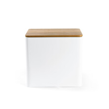 Salter BW12899WEU7 Toronto Bread Bin ? Acacia Wooden Lid, Powder Coated Finish, Easy Clean, Store Bread, Bagels, Pastries, Large Bread Bin Storage