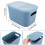 ASelected 4 Pcs Storage Boxes With Lids,Plastic Storage Boxes Kitchen Stackable Storage Baskets For Kitchen, Cupboard, Office, Bathroom, Toy 2