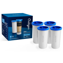 Culligan with ZeroWater Technology Replacement Filter 4-Pack, 5-Stage Advanced Water Filter ? IAPMO Certified to Reduce Lead, Total PFAS (Forever