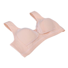 Breathable Cotton Maternity Nursing Bra Beige M 34B-36C Comfortable Women
