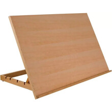 PHM0981_A Adjustable Wooden Art Drawing Board Table Easel - A3, Tilt Angles, Portable Craft Desk